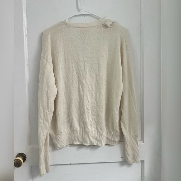 Cinq À Sept Tous Les Jours Gaetana Ruffle Cardigan Cashmere Silk Size M $325 NEW - Picture 5 of 5
